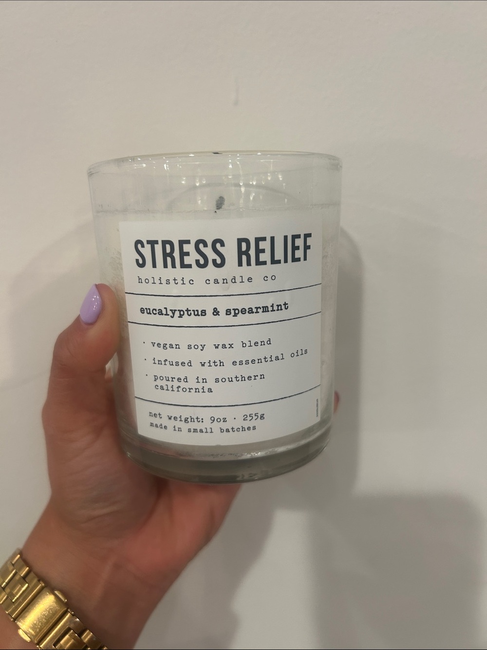 Stress Relief Eucalyptus & Spearmint Candle